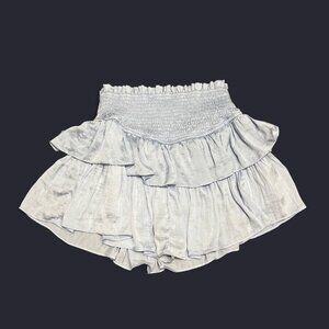 Ivy & Lolo white ruffle shorts skirt skort #summer medium